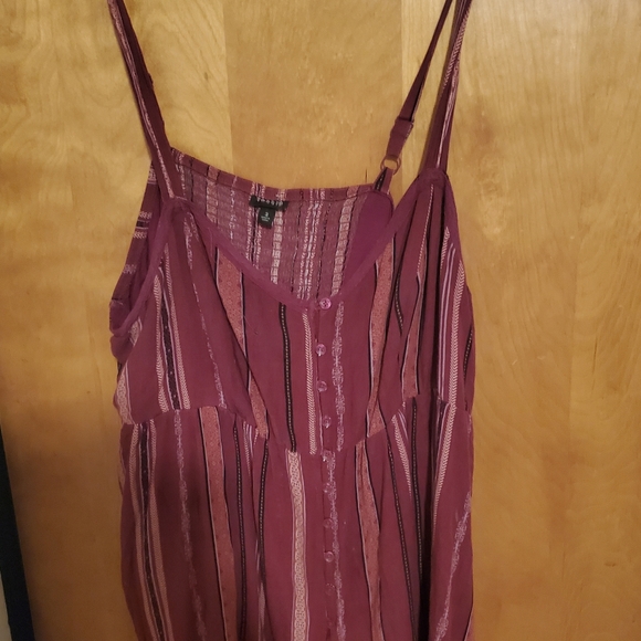 COPY - Torrid Striped Crepe Babydoll Tank Size 3X - Picture 2 of 2